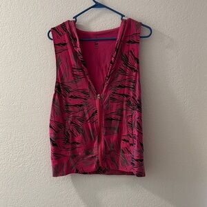 Zumba Fitness Pink and Black Zip-Up Hoodie